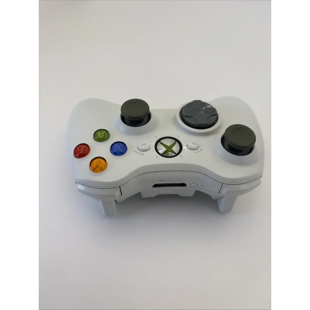 Official OEM Microsoft Xbox 360 Wireless Controller White PARTS ONLY No Cover